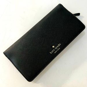 Kate Spade long black wallet